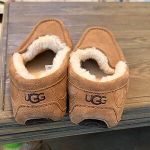 UGG Chestnut Suede Slippers with Plush Lining